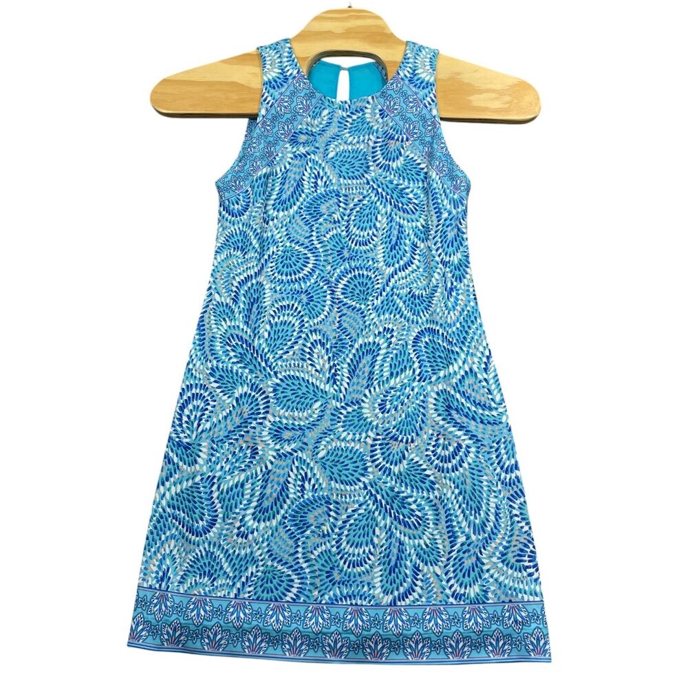 Hale Bob Los Angeles Small Floral Paisley‎ Dress Lined Polyester Blend